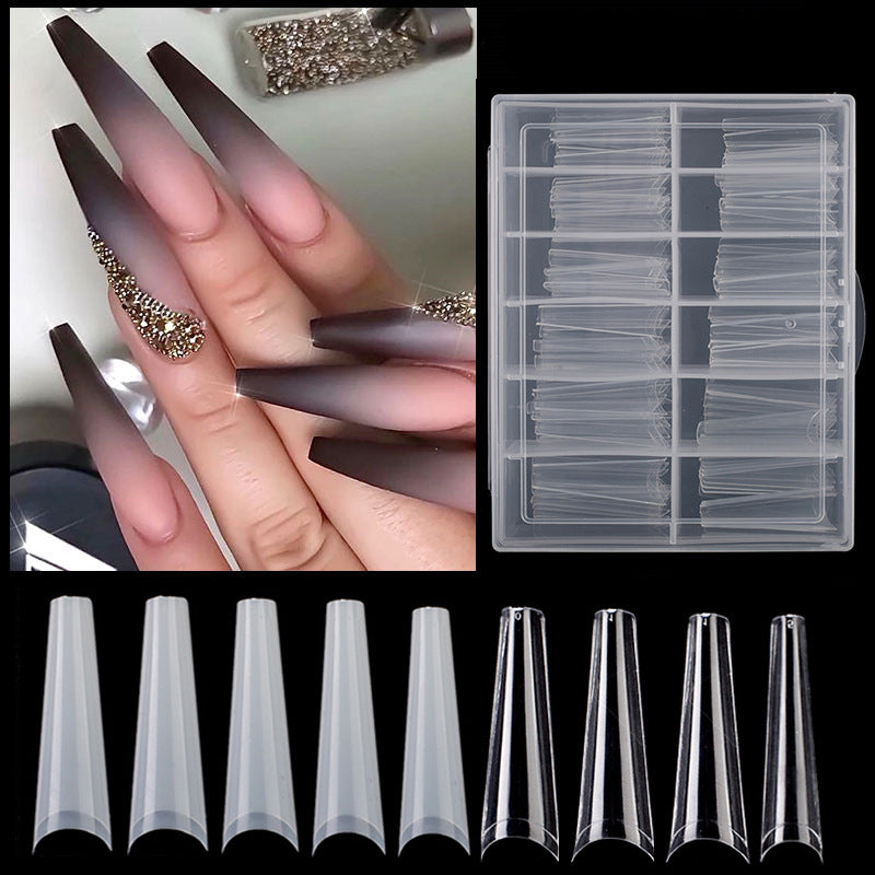 240PES Fake nails, Transparent color